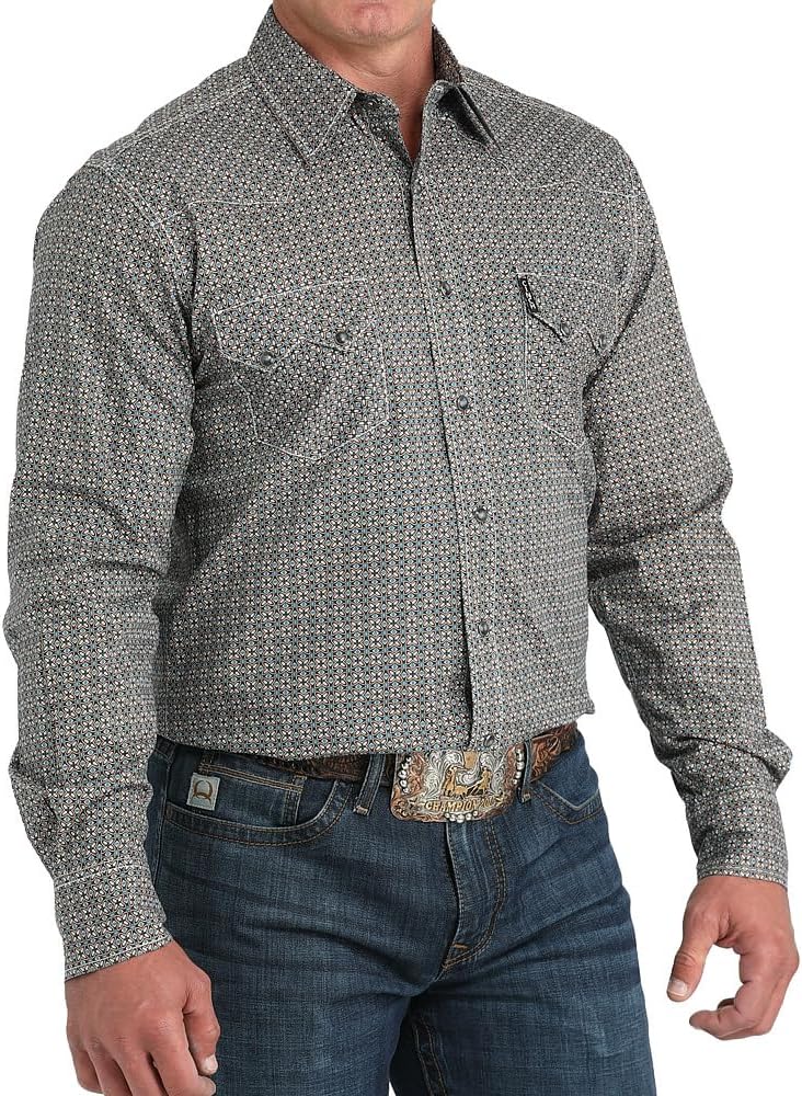 Cinch Men's Print Modern Fit Shirt