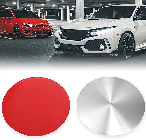 Miniatura 2 de X AUTOHAUX 4 unidades, 2.539 in, tono plateado, universal, para rueda central, tapacubos, emblema, calcomanía