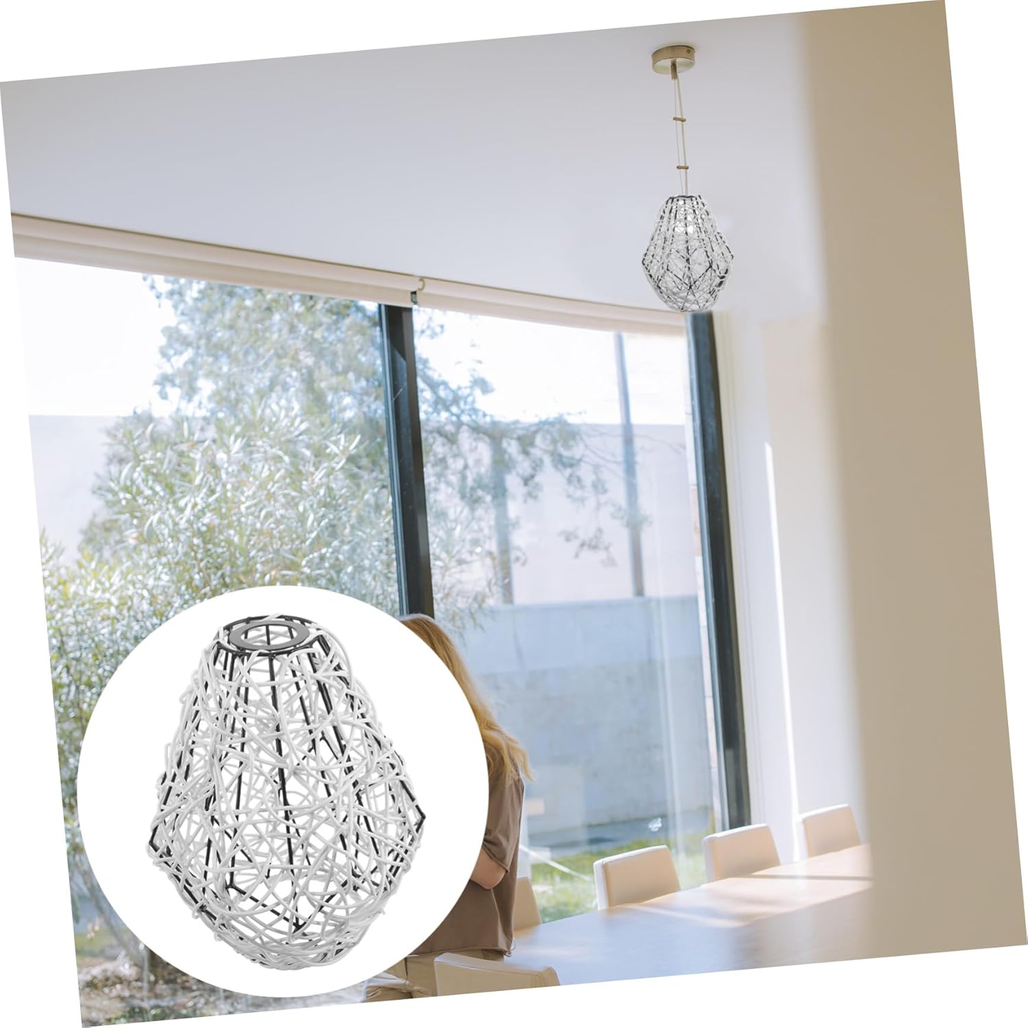 Cabilock Elegant Boho Style Light Shade Retro Ceiling Lamp Accessory for Dining Room Cafe Home Decor Minimalist European Design Easy Installation Reliable Durability