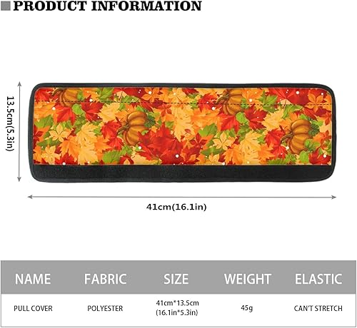 Miniatura 5 de DISNIMO Cubiertas de manija de puerta de refrigerador con hojas de arce y calabaza para lavavajillas de horno microondas y nevera, mantiene tu