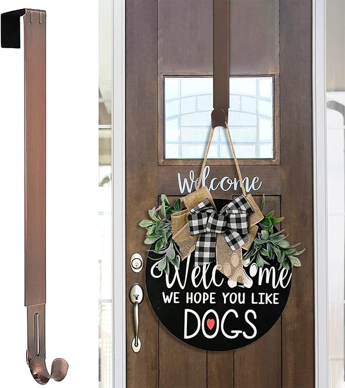 Myfolrena Wreath Hanger (Bronze1 Pack) Stainless Steel