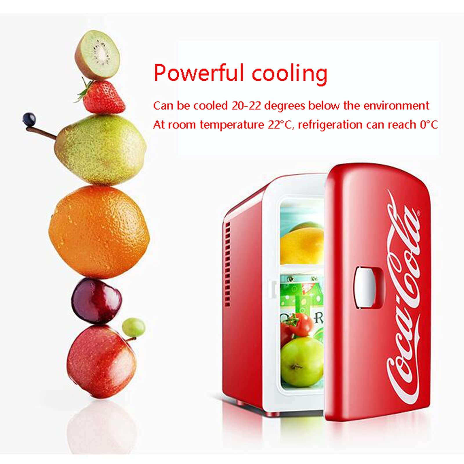Amazon.co.jp: ミニ冷蔵庫、カウンタートップ冷蔵庫、コカコーラカー 