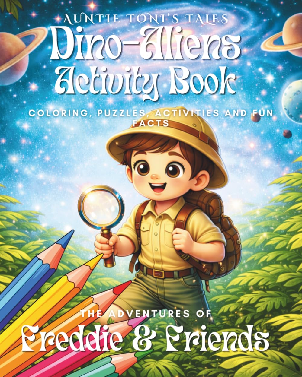 Freddie and Friends Dino-Aliens Activity Book; Coloring, Puzzles, Writing Prompts and Fun Facts (Age 4-8): Freddie and Friends, Dino-Alien Activity ... The Adventures of Freddie, Willow & Friends)