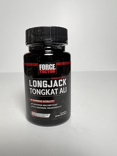 Miniatura 10 de Force Factor Longjack Tongkat Ali 500mg para hombres, extracto de Longjack para apoyar la vitalidad masculina y mejorar la conducción, cápsulas