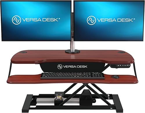Miniatura 17 de VERSADESK® PowerPro™ Elite 40" x 24" - Convertidor de escritorio eléctrico ancho controlado por aplicación con puerto de carga USB. Eleva hasta 20