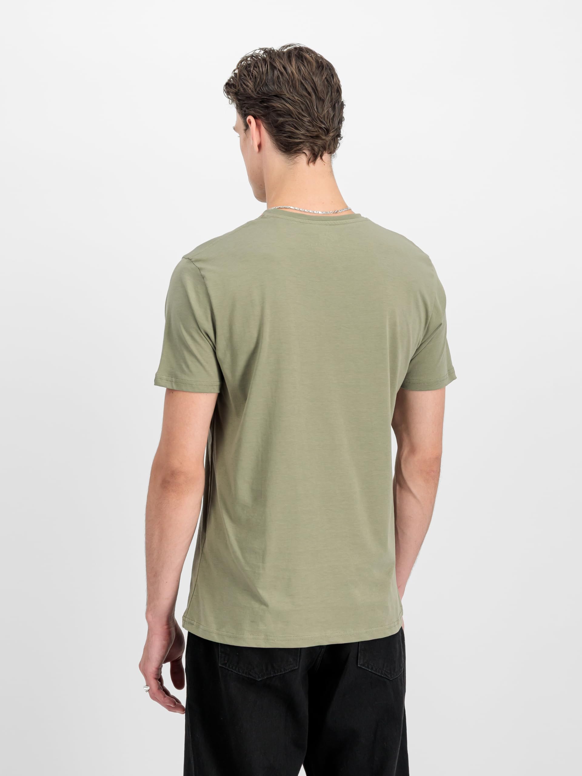 Alpha Industries Koszulka męska Label T 2 Pack Olive/Burgundy
