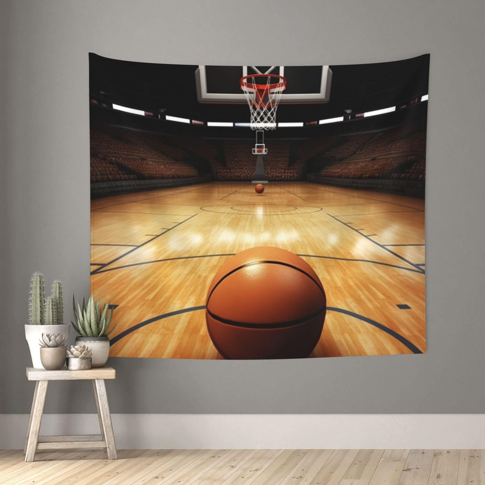 FodPand Basketball Tapestry for Bedroom Aesthetic, Wall Hanging Tapestries Art Decor Backdrop Wall Tapestry for Dorm Living Room Funny Poster Party Banner Background 51" X 60"