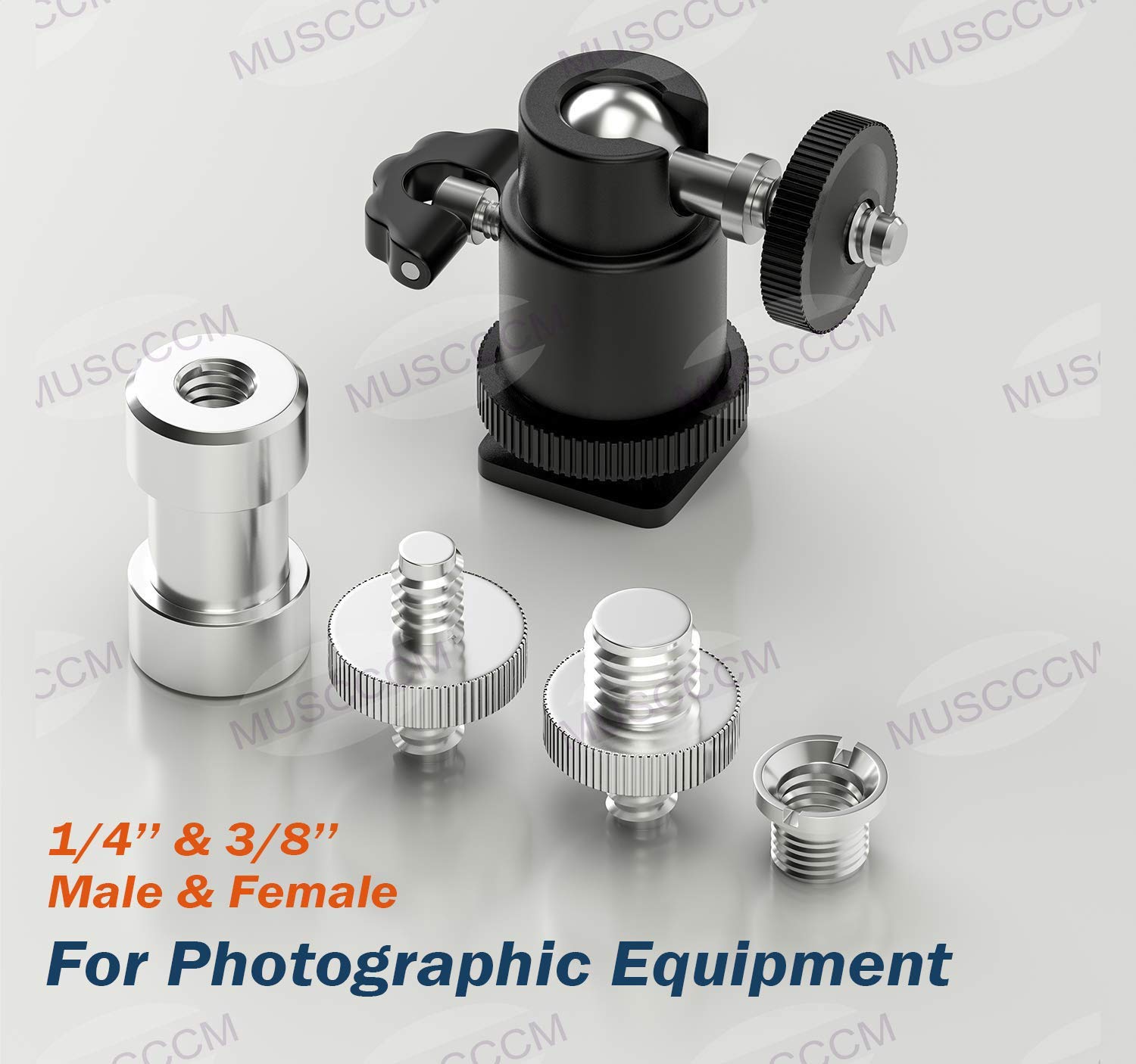 Kit Adaptateur Vis Appareil Photo 1/4 Vers 3/8 - Pour Trépieds Et Accessoires
