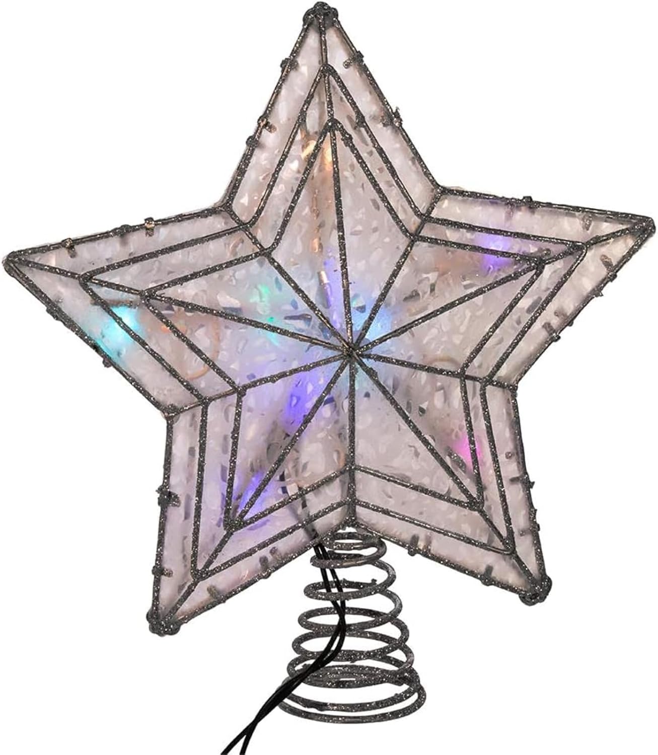 Kurt Adler UL 10-Light LED Color-Changing Star Treetop