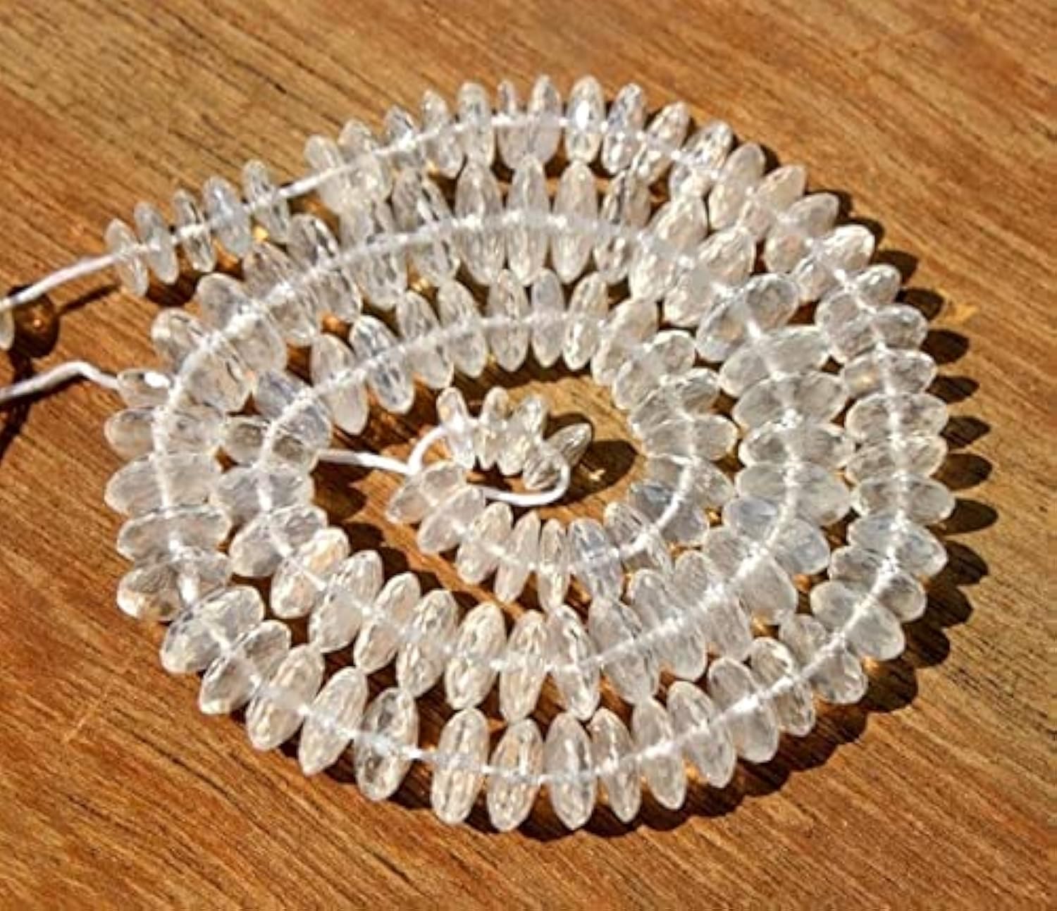 Quartz cristal naturel German cut facetté LKBEADS pour joaillerie fine