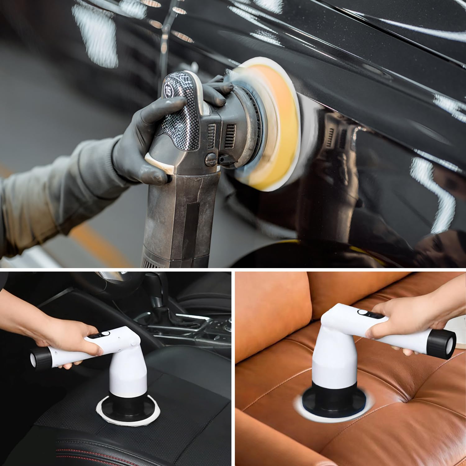 125mm Almohadilla de Pulido de Lana, Fundas de Pulido para Capó de Coche Microfibra Dlmohadilla de Pulido de Lana para el Coche Encerado Lijado