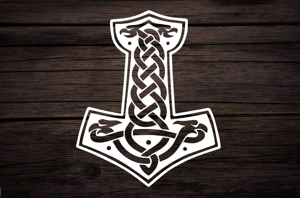 Buy Mjolnir Decal, Celtic Hammer Decal, Thor's Hammer Decal, Thor Decal