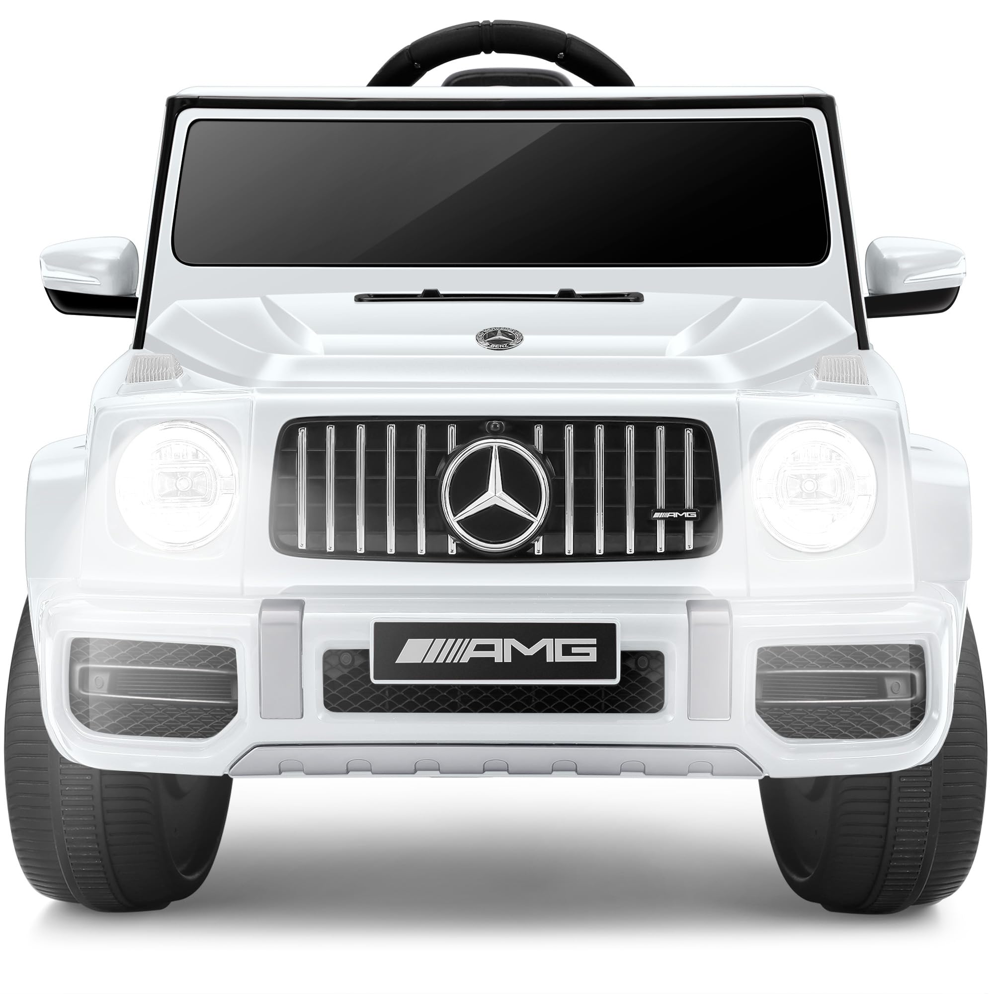 Mercedes-Benz AMG G63 Ride On Car Toy for Kids w/Parent Control White