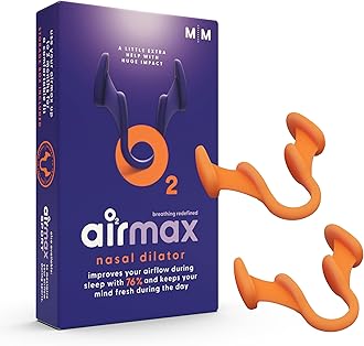 Air Max Nasal Dilator | Anti Snore Devices for Men and Women | 2 Pack Medium | 76% More air for Better Breathing, Sleep aid & snoring Relief | Reusable