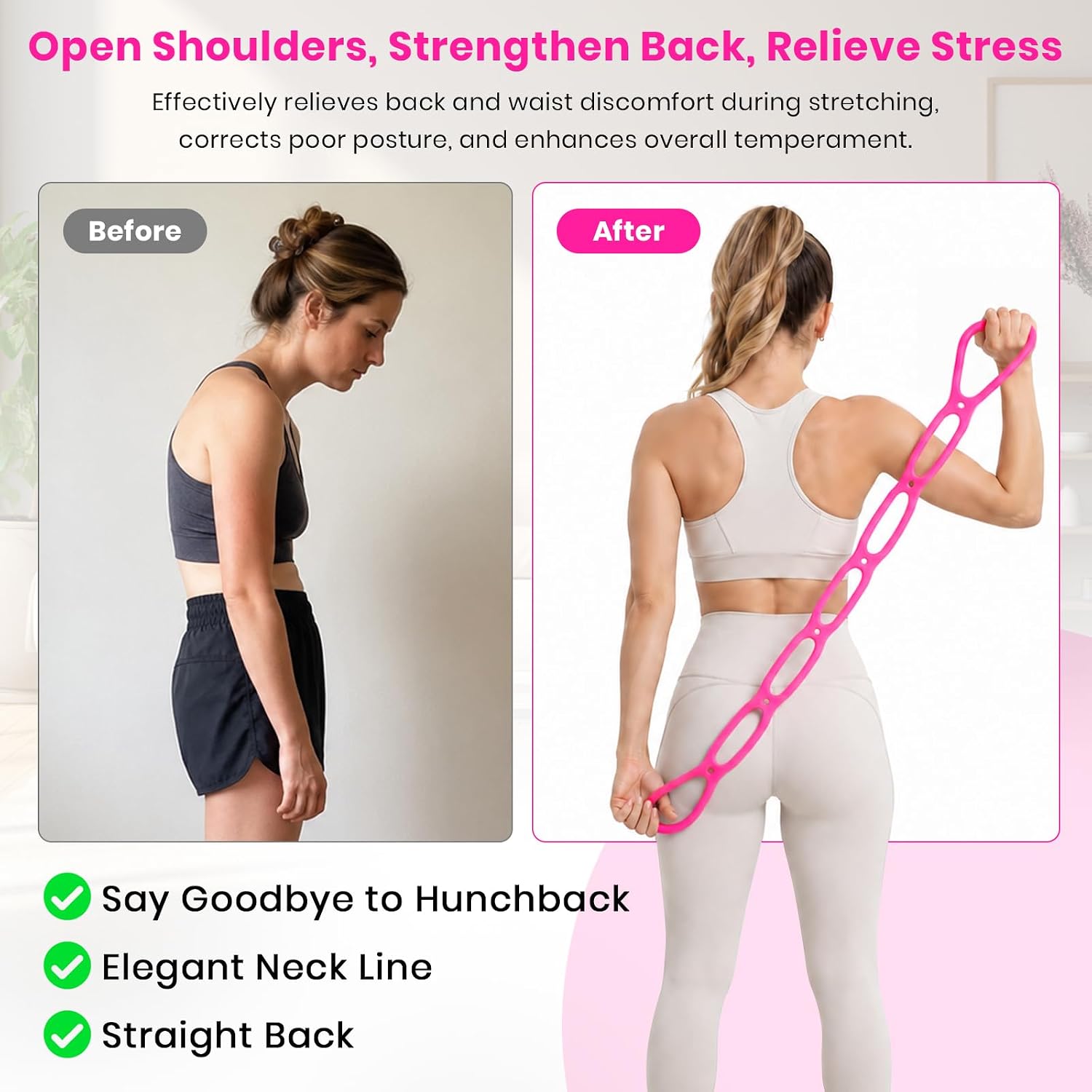 7 Ring Adjustable Resistance Bands, Workout Stretch Fitness Resistance Exercise Band with 7-Level, Ideal for Women Men Yoga/Pilates/Physical Therapy/Home Gym for Arm/Shoulders/Foot/Leg Fitness