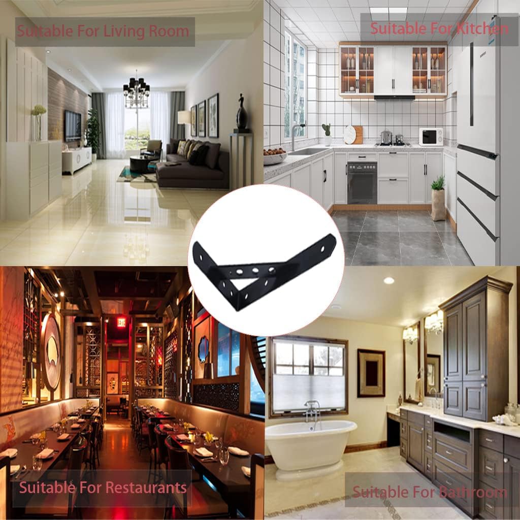 Buy PTINBG Heavy Duty Shelf LBrackets 8 Pack 12 x 7.5 Heavy Duty