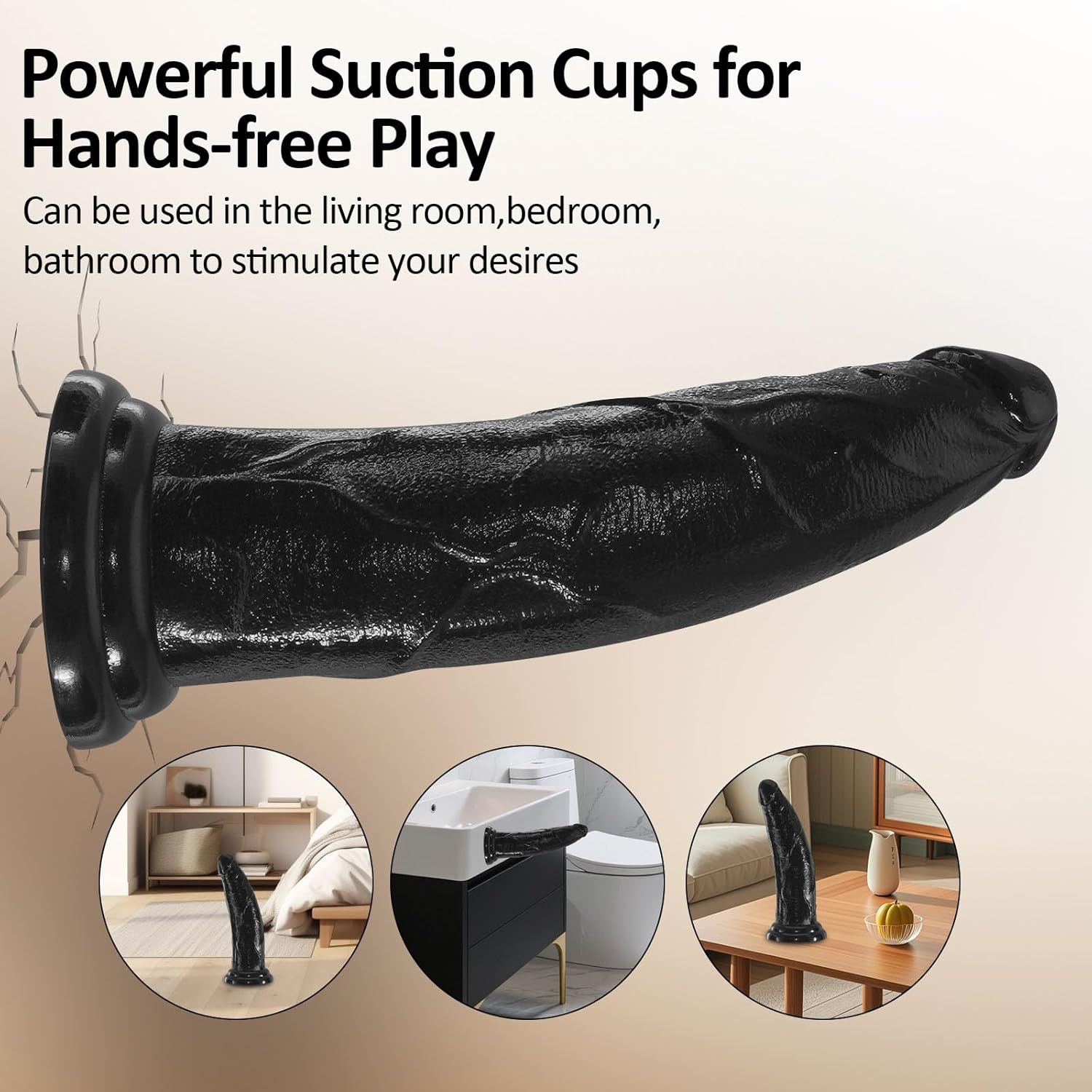 14.5 inch Realistic Dildo for Women Men,BBC Anal Dildo with Suction Cup,Adult Sex Toys