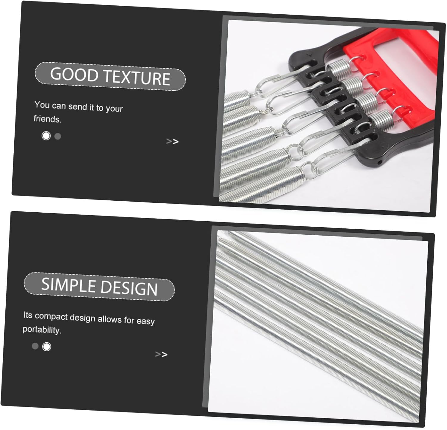 Chest Expander for Men Fitness Accessory for Chest Workout Portable Spring Exerciser with Comfortable Grip for Home Gym and Travel Fitness Routines