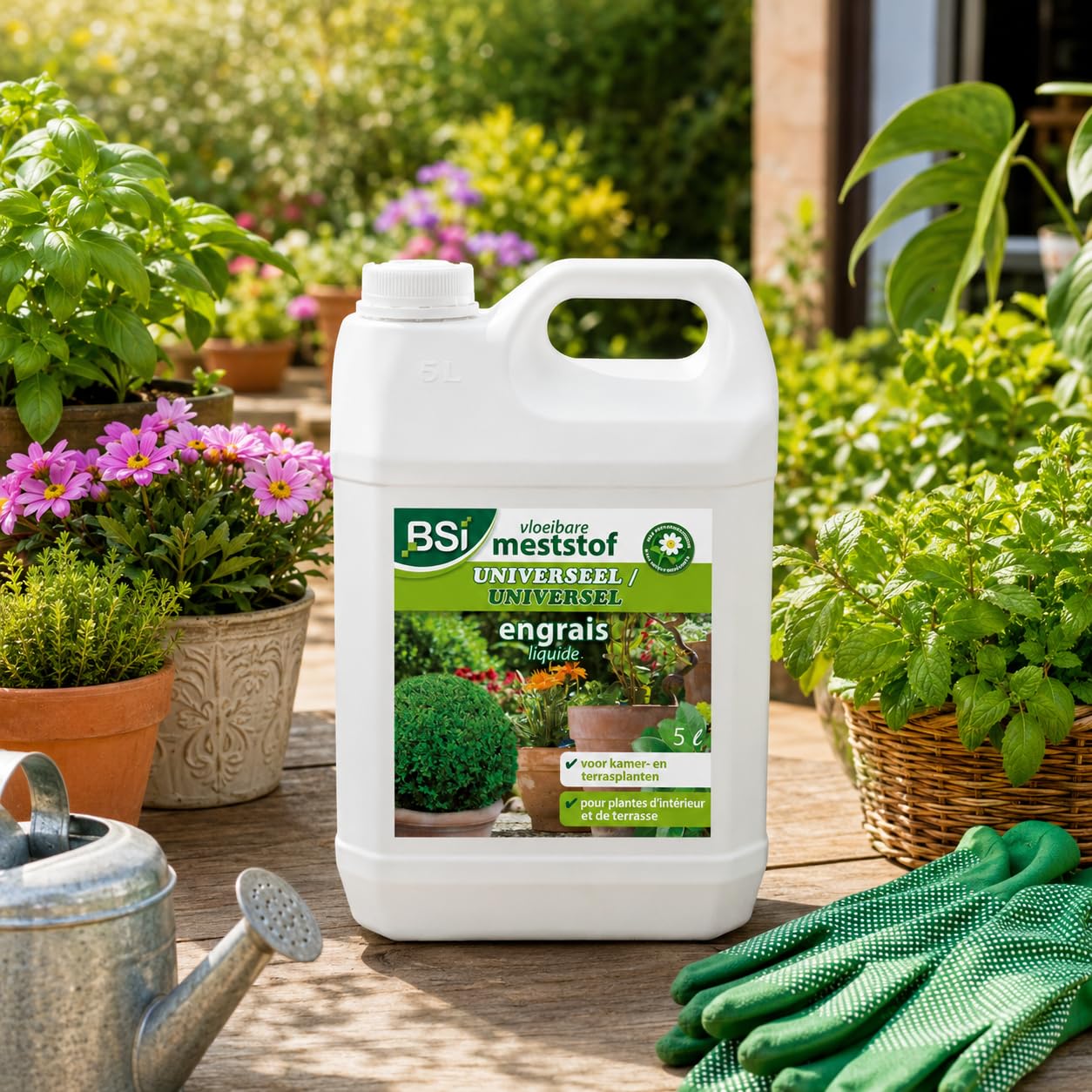 BSI - Engrais - Plantes d'Intérieur Ou Balcon - Universel - Liquide - Avec Oligo-éléments Et Chélates - 5L, Aucune
