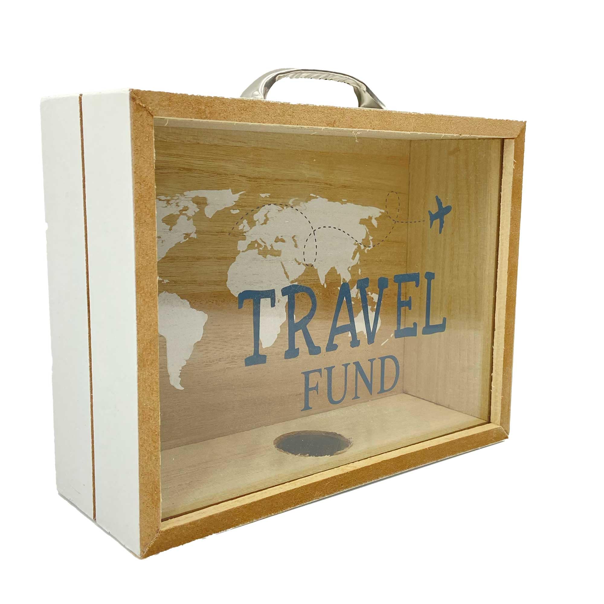 Out of the blue Accessorio Decorativo/​Portavalori da Viaggio in Legno/​Dimensioni: 21x16,​5x7,​5 cm
