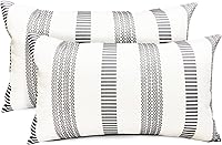 Vista 66 de Juego de 2 fundas de almohada decorativas de 18 x 18 pulgadas, fundas de almohada decorativas para sofá, sala de estar, exterior, funda de almohada