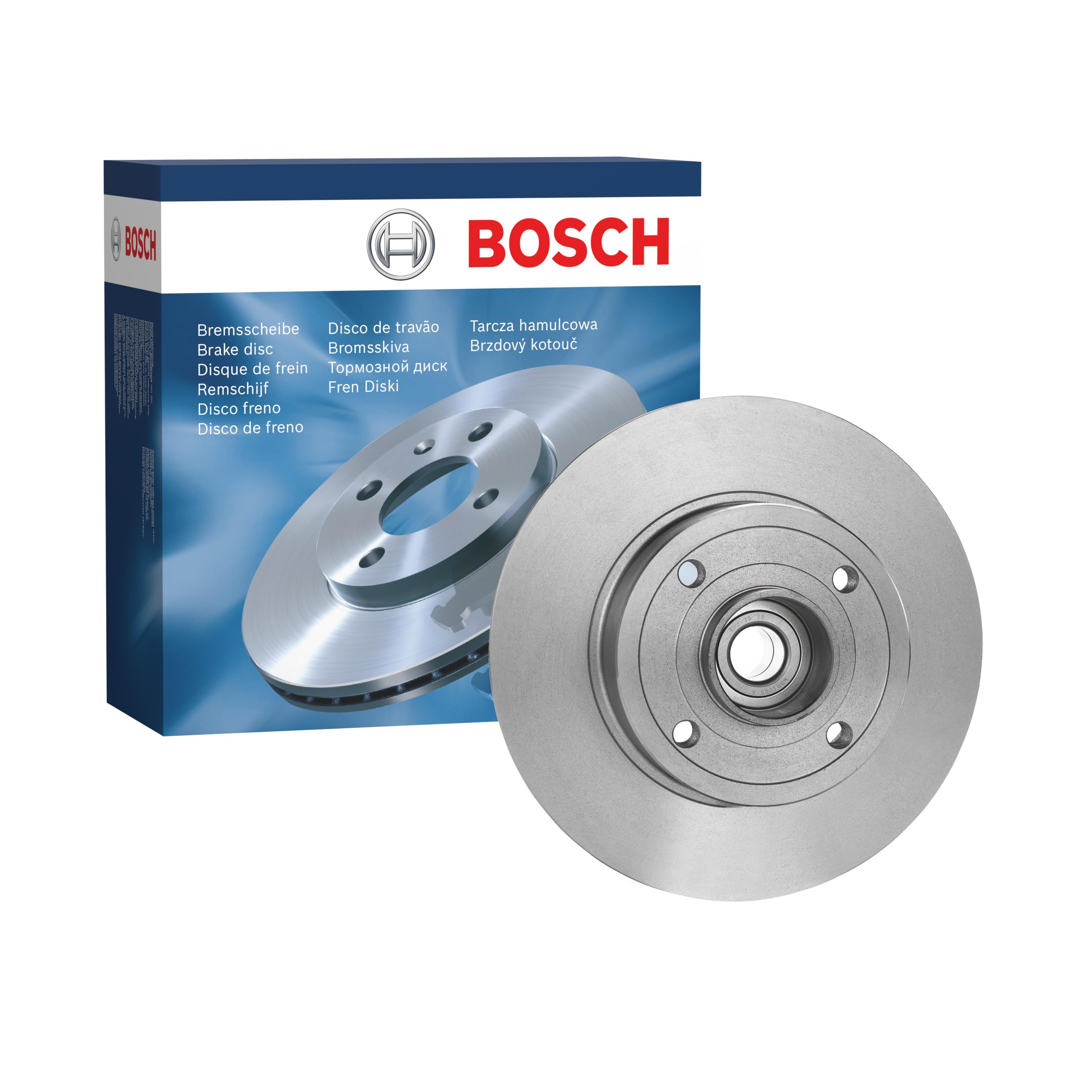 Disco de Freno Bosch BD1127 - Disco Macizo de 240 mm - Eje Trasero - Certificación ECE-R90 - Frenado fiable, Rendimiento Estable, Protección Anticorrosión - 1 Unidad