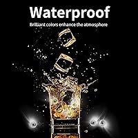 Vista 16 de Aogist - 100 mini luces de globo amarillas con gancho, tiempo de espera prolongado, mini luz impermeable para fiesta de cumpleaños, boda, Navidad