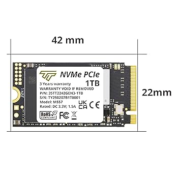 Amazon.com: Timetec 1TB M.2 2242 SSD NVMe PCIe Gen3x4 3D