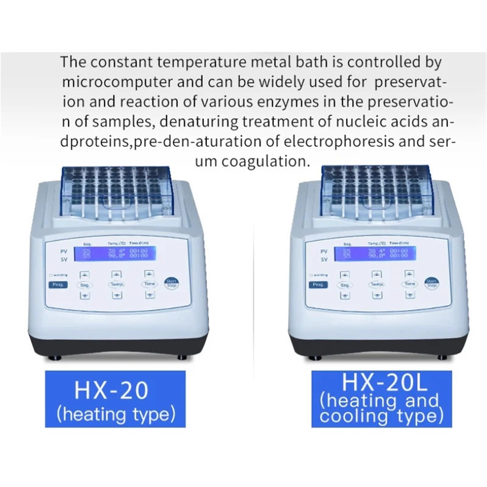 Centrifuga de Laboratorio, Incubadora de agitador de baño Termo seco con refrigeración por calefacción Digital de Laboratorio con Bloque de Tubos de ensayo centrífugo(with HX-C)