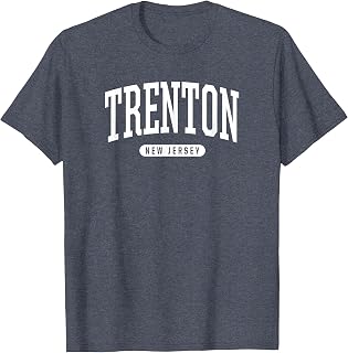 Trenton New Jersey T-Shirt Vacation College Style NJ USA Tee T-Shirt