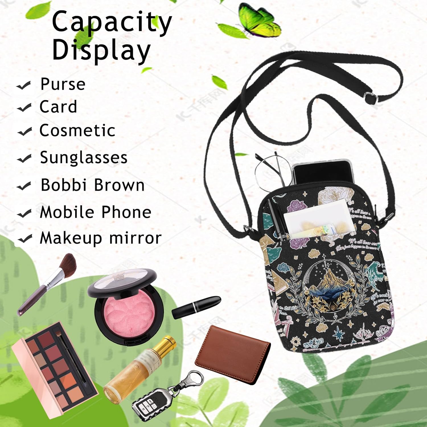 G2TUP Fantasy Books Crossbody Bag Bookish Gift You Could Rattle Night Shoulder Bag Bookish Lover Merch - Image 6