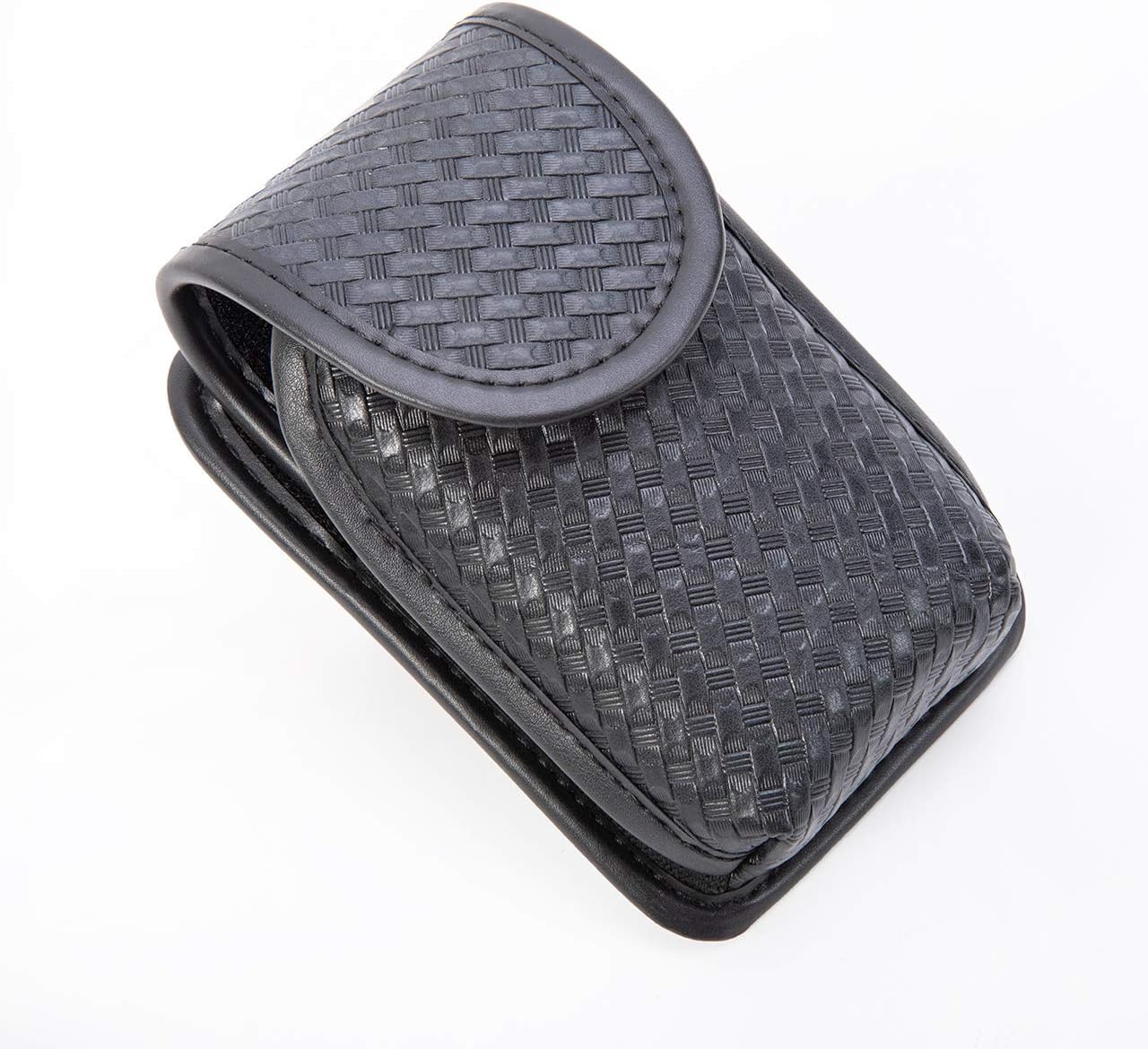 TUFF Cell Phone Case for Law Enforcement Duty Belt. Fits 2.25" Duty Belt (Black Basketweave, Size 45)