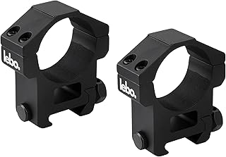LEBO Optics Light Picatinny Scope Rings with Protective Tape, Matte Black, Perfectly Concentric, Low-Reflective Surface, 6061 Aluminum Alloy - LEBO
