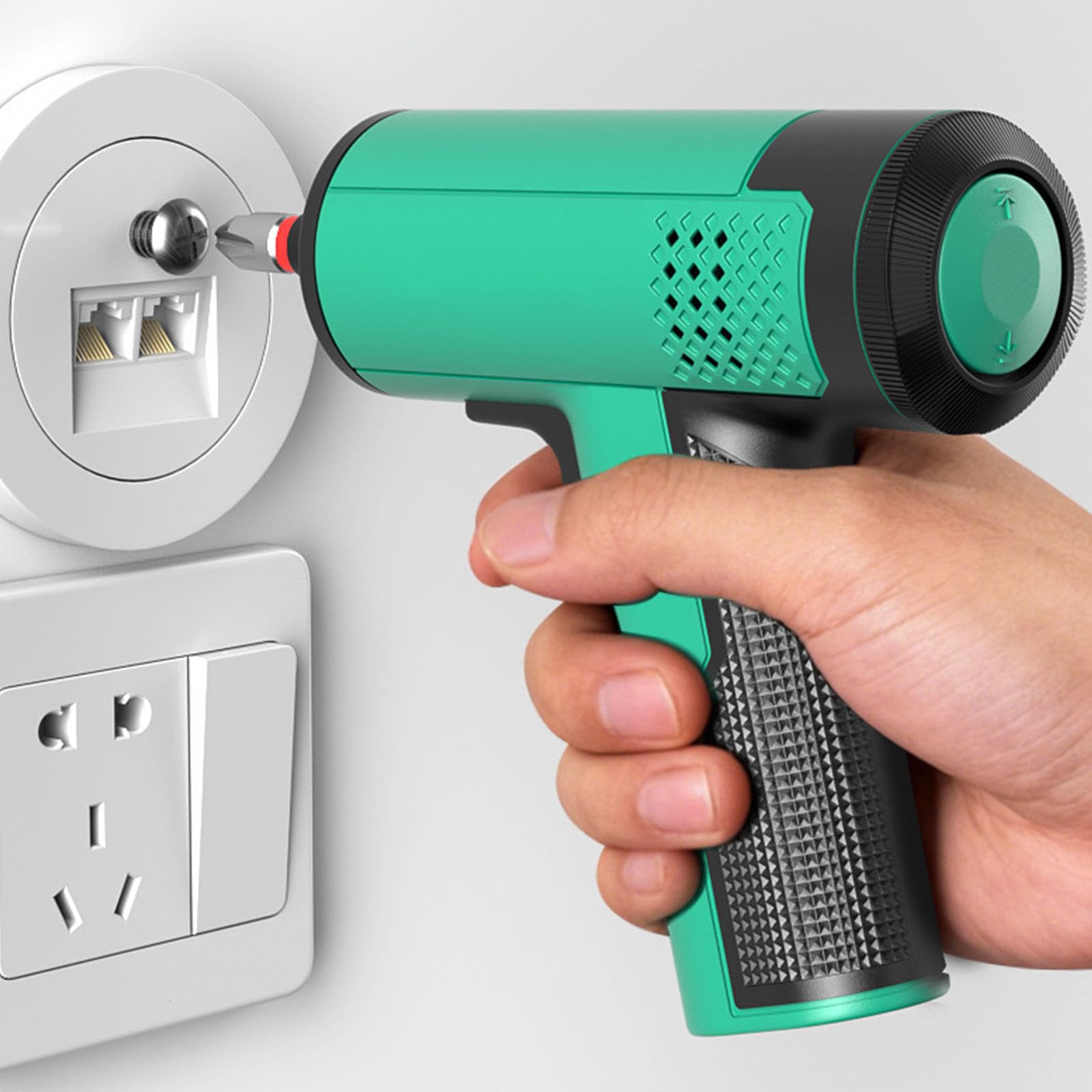 Juego de destornilladores recargables USB con agarre ergonómico