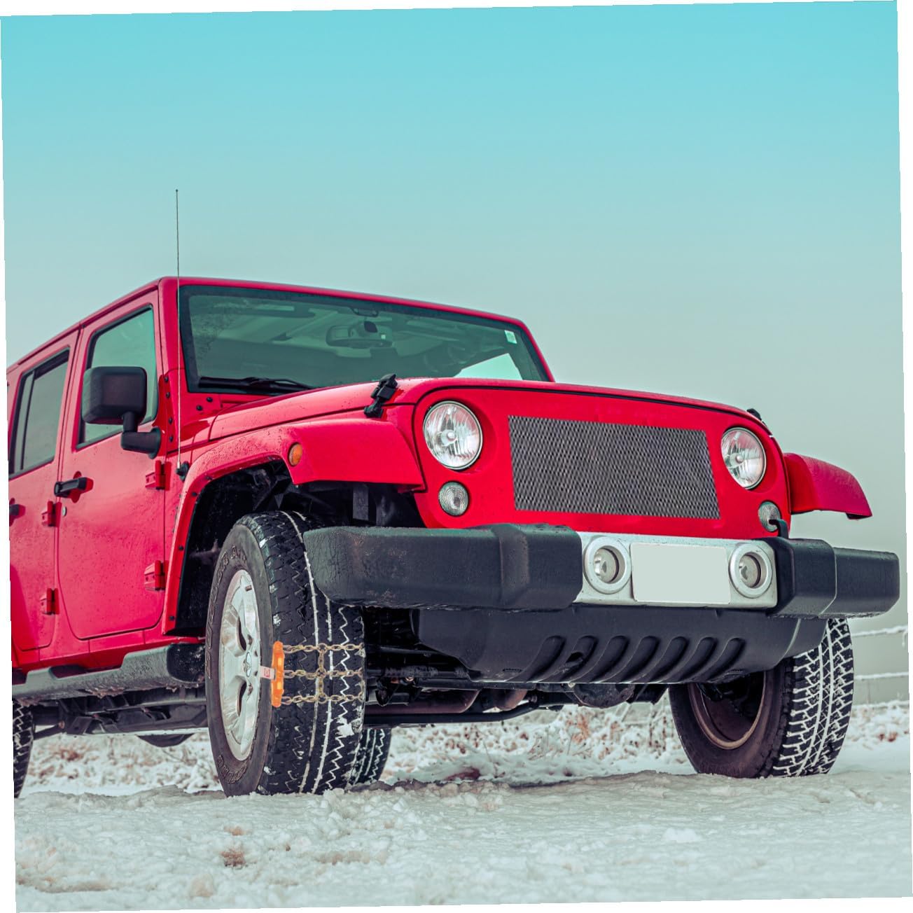Alipis Steel Anti-skid Tire Chain Winter Snow Chain Car Accessory Easy Installation for Suvs and Cars Versatile Wheel for Snow Mud Sand