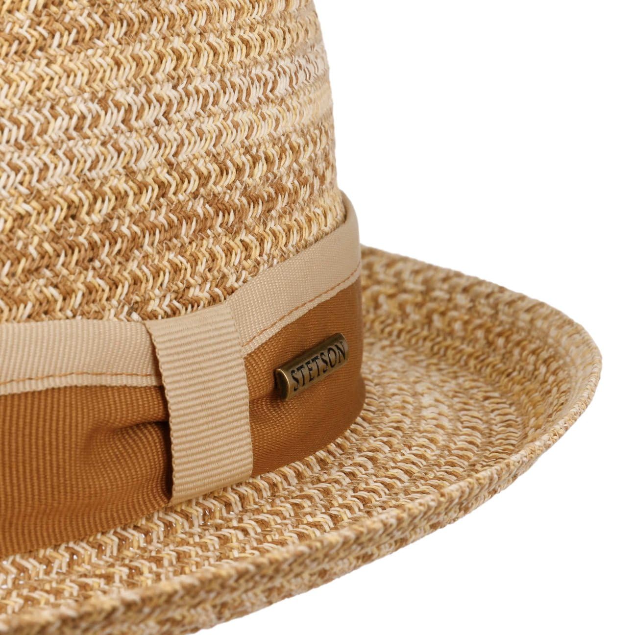 Stetson Bellano Cappello Player in Paglia Toyo Screziato Multicolore con Fascia Multicolore Unisex Primavera Estate