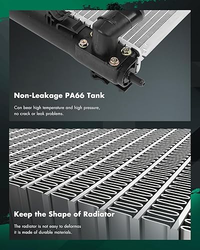 Vista 866 de SCITOO Reemplazo completo del radiador de aluminio para 1993-1998 para Toyota para T100 2.7L 3.0L 3.4L 2090 Radiador