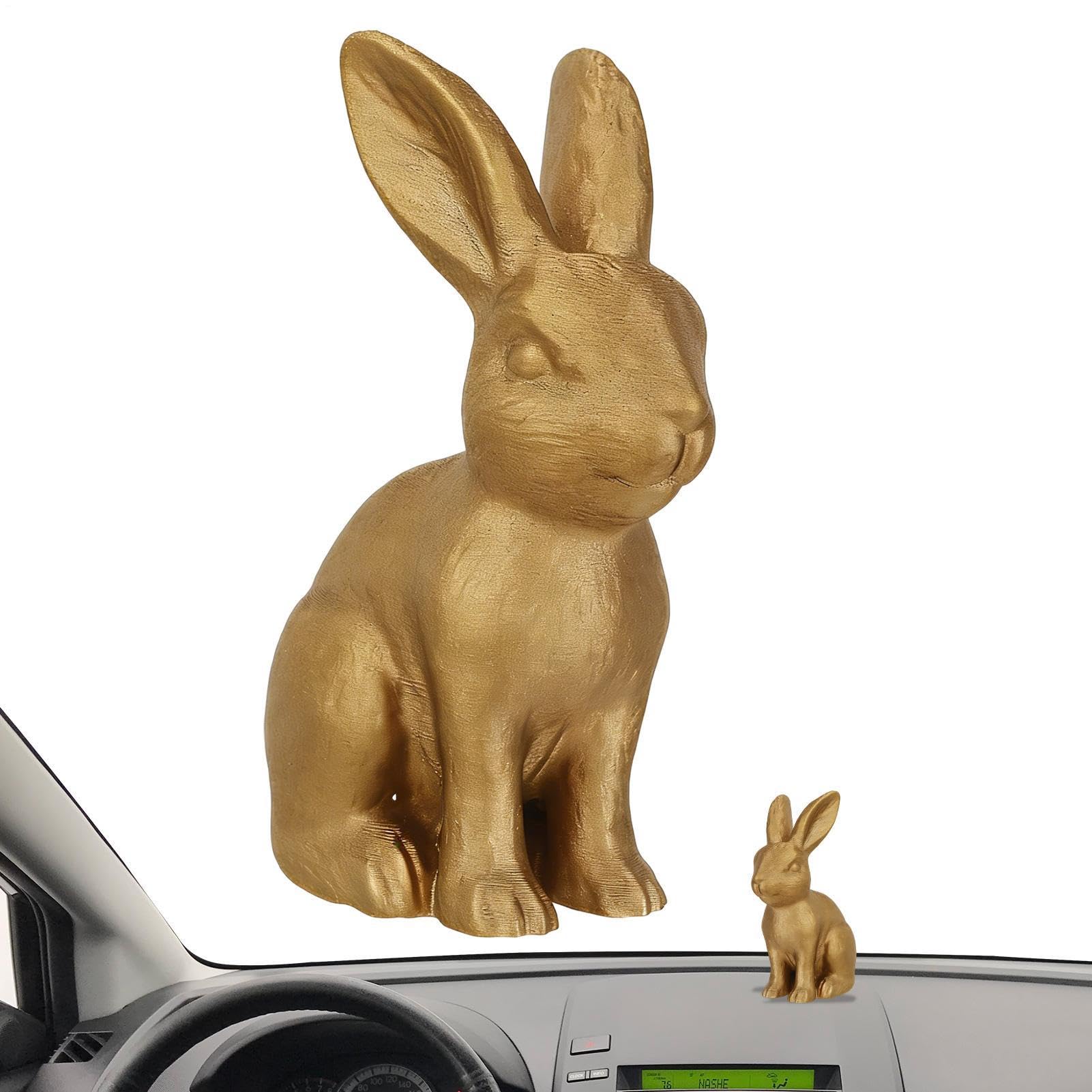 Figurines de lapin sculptées en résine de qualité pour décoration de chambre raffinée