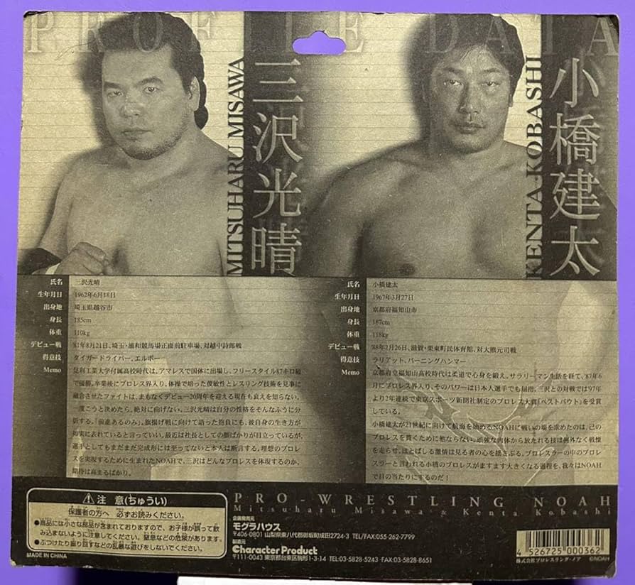 Amazon | 絶版 三沢光晴 小橋健太 プロレス フィギュア モグラ