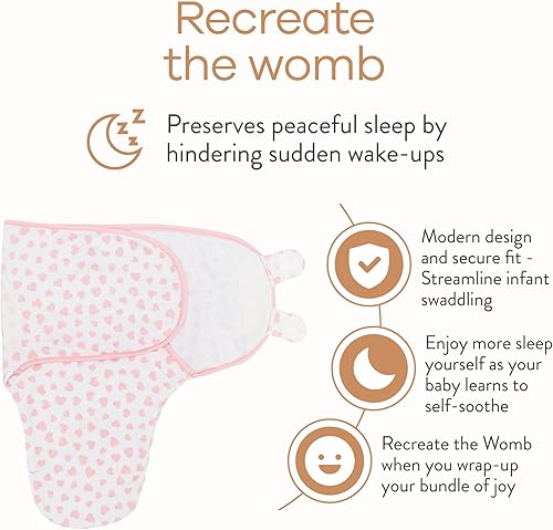 Miniatura 3 de Comfy Cubs - Manta unisex para bebé, 3 unidades, de fácil ajuste, envoltura para dormir