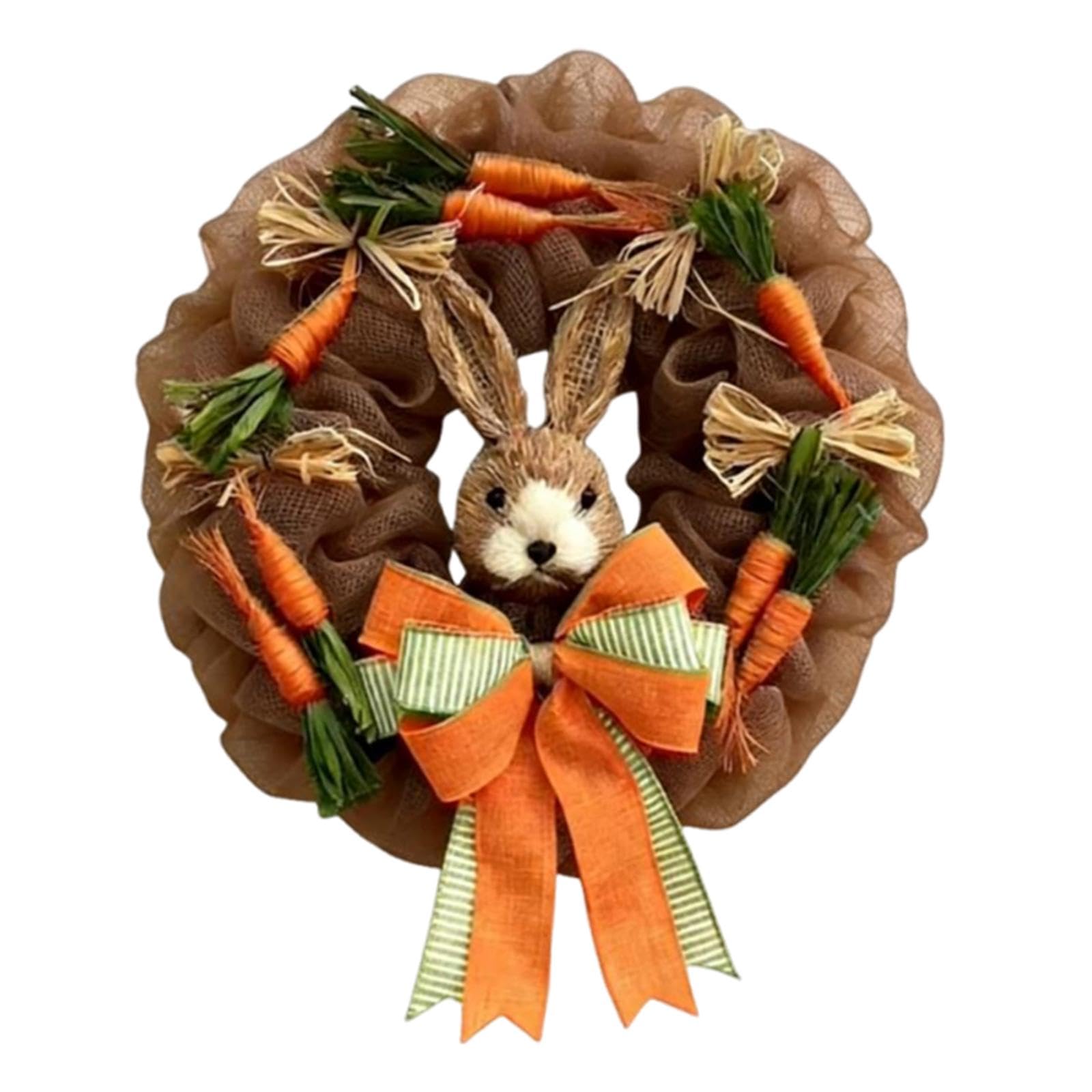 perfk Ghirlanda di Pasqua, Ghirlanda Pasquale Primavera, Decorazione a forma di Coniglio per Porta d'Ingresso, Decorazioni Pasquali da Appendere