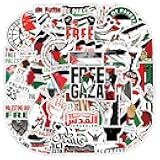100PCS Colorful Free Palestine Stickers Freedom Waterproof Palestine Stickers Vinyl Decals Stickers for Teens Water Bottle Computer Bumper Pad Phone