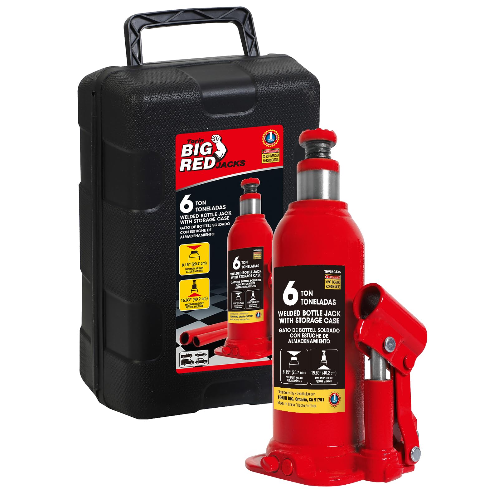 Amazon.com: Big RED T90613-1 Torin Hydraulic Welded Bottle Jack