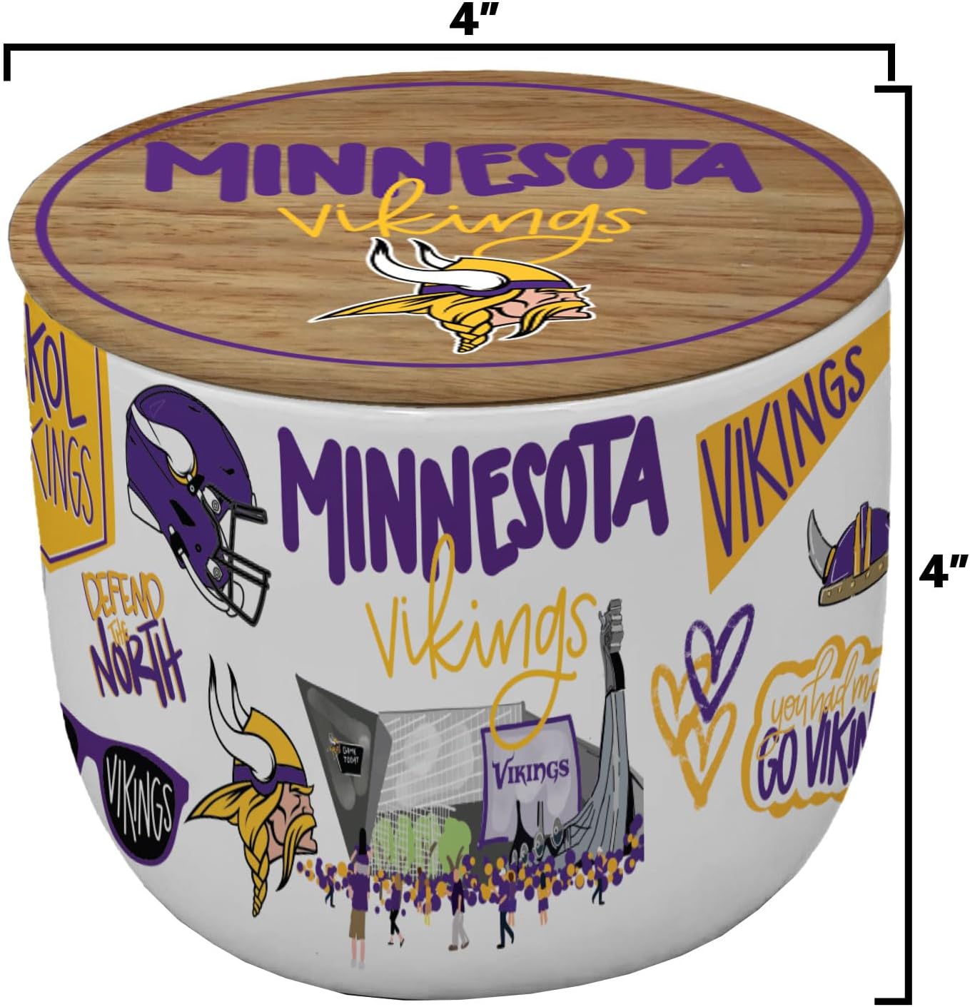 NFL Loco Fan 16oz Ceramic Candle