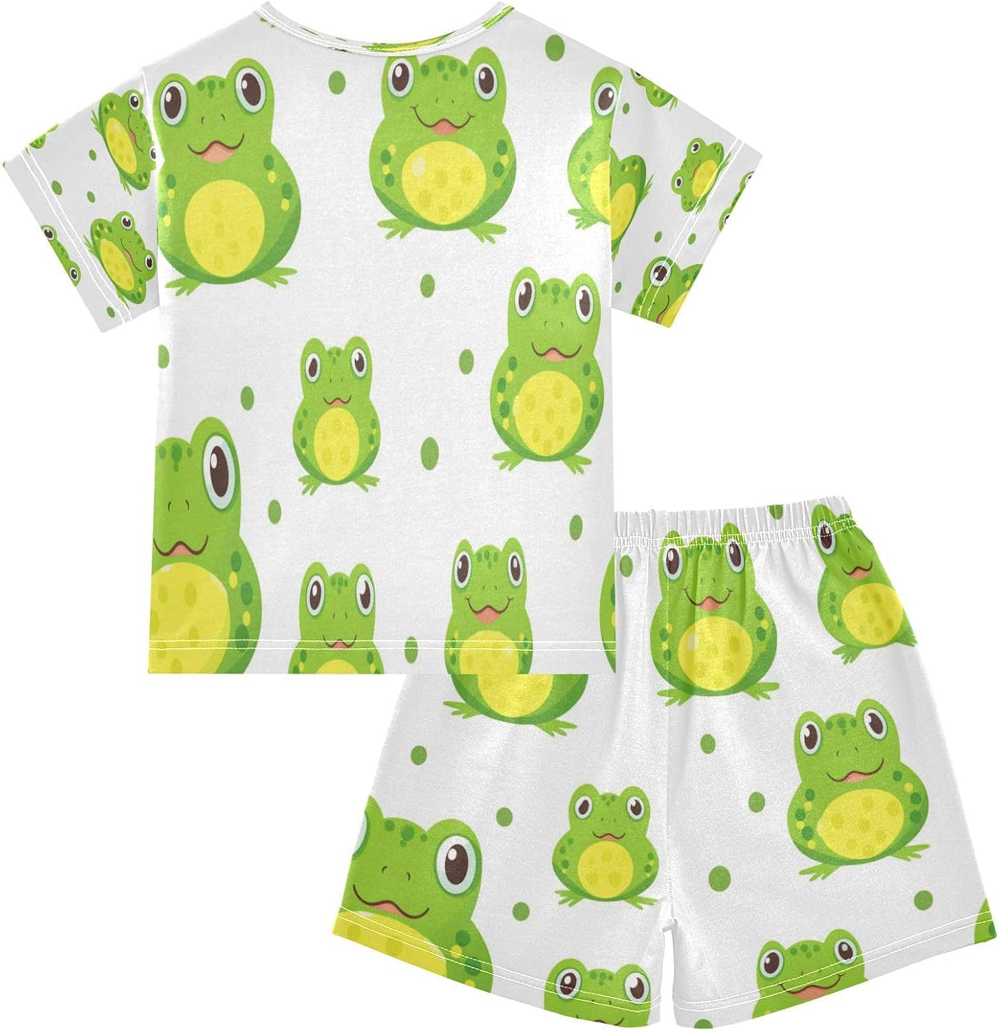 Short Sleeve Pajamas Sets Summer Cotton Sleepwear Purple Yellow Green Zebra
