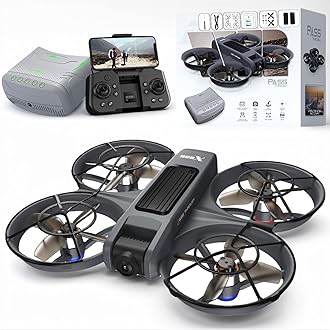 FPV Drone with VR Glasses,Optical Flow Alt Hold Drones with Camera for Adults 4k,Brushless Motor,Dual Camera Switch, Speed Adjust, 3D Flip - 13 Min Flight for Beginners Player-to-Pilot,2 Batteries