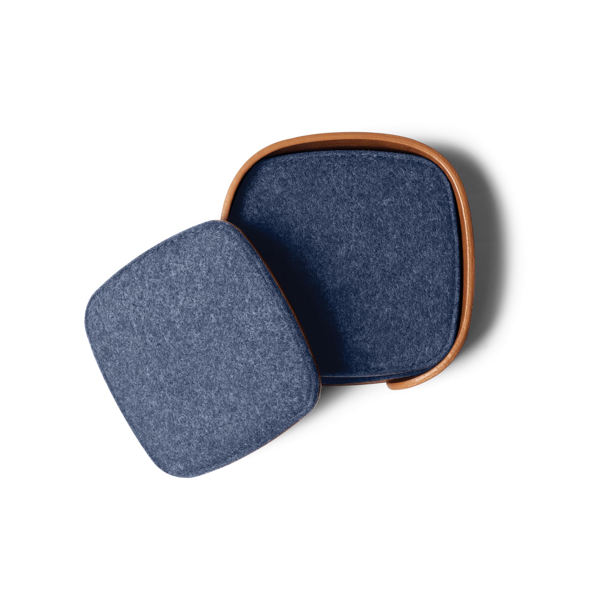Blue Squircle Felt Coasters - Set of 4 -7