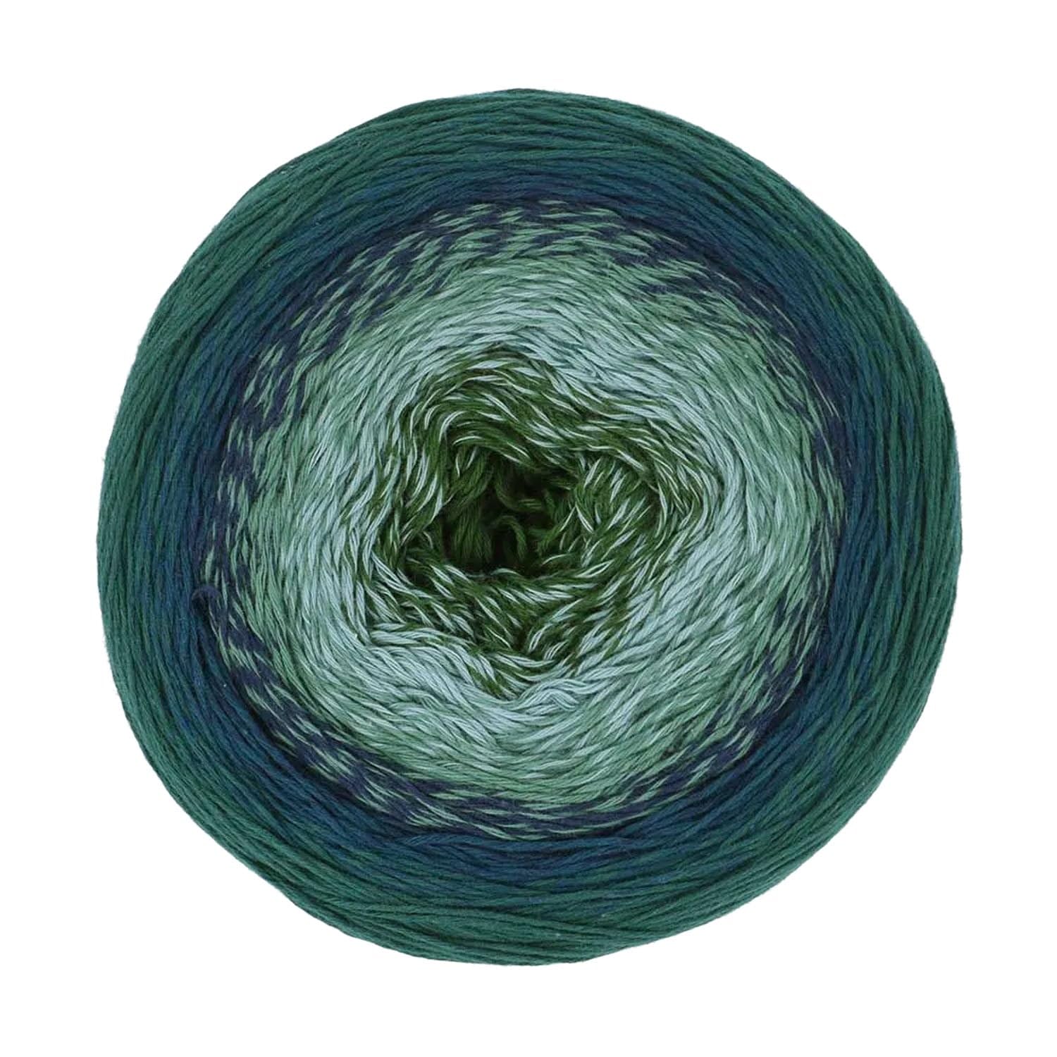 Scheepjes Cotton Whirl (1000m) Fingering Weight Yarn - Soft and Breathable, for Knitters and Crocheters 724 Underwater World, 1 x 226g