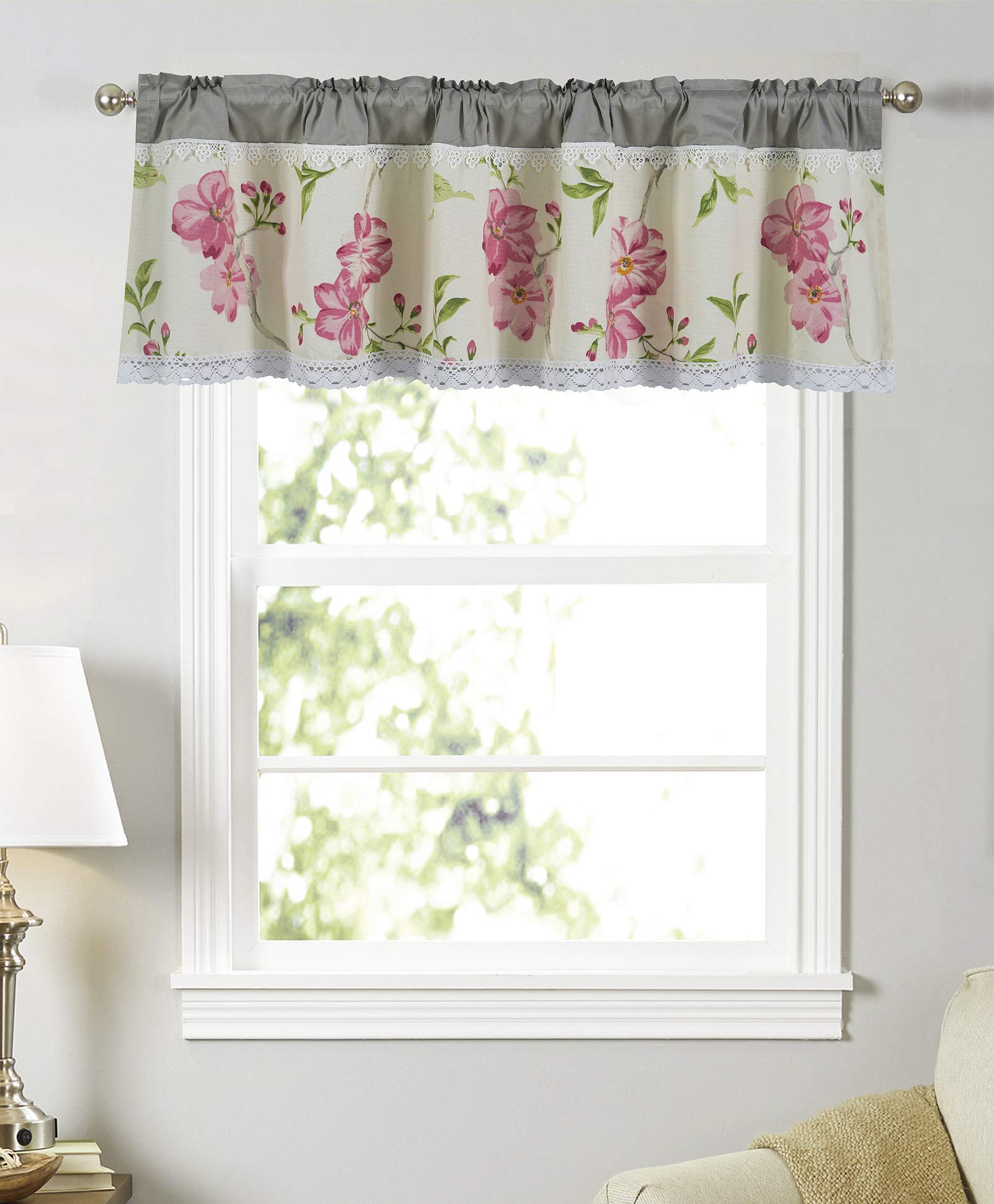Visillos Cortos Para Ventanas Visillo Bordado Algodón - Estilo Rústico 40x90cm Cortinas Rusticas