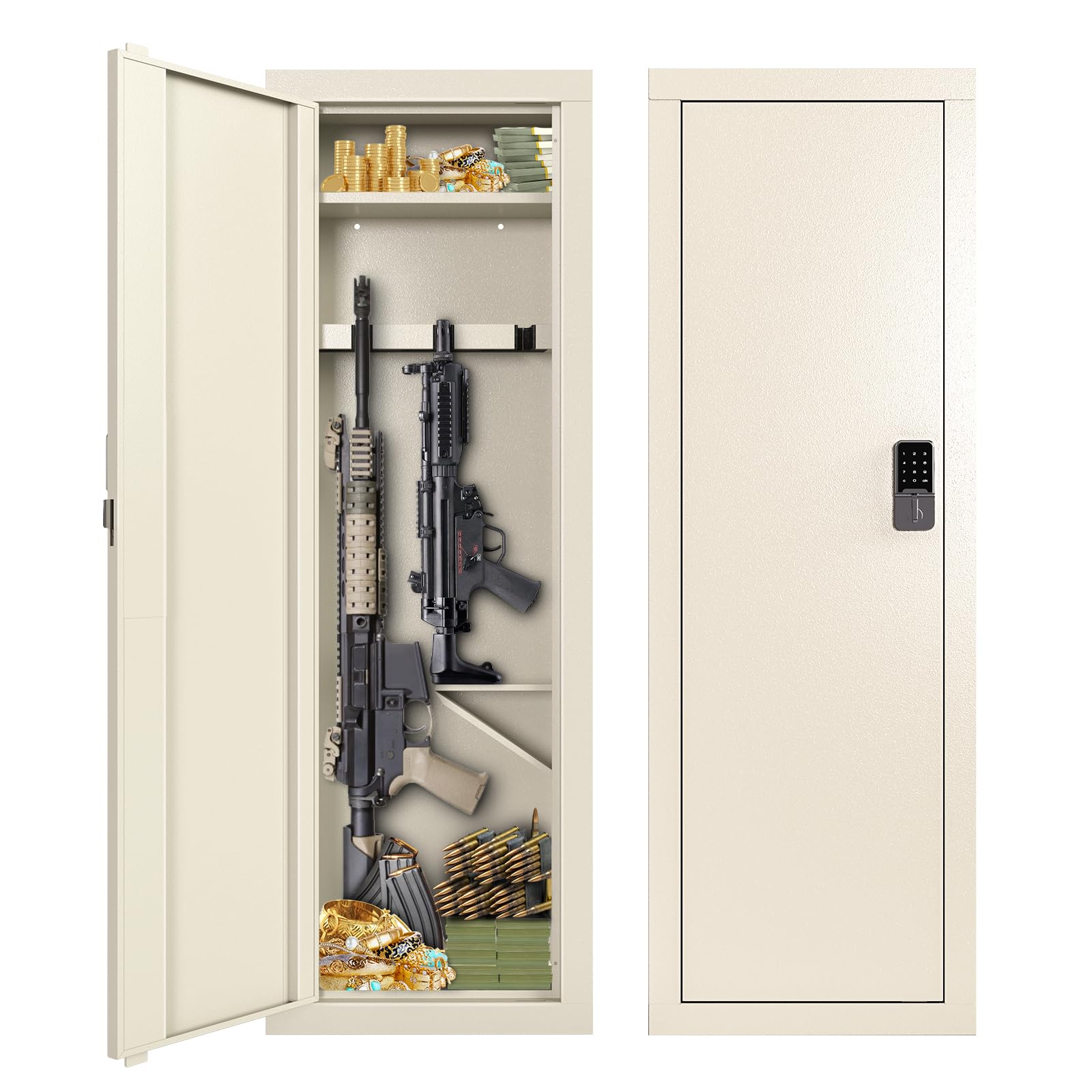 VAULT ROOM SONMIN RING 14号 Amazon.com: Zevemomo 53'' Tall Wall Safe, Gun Cabinets for